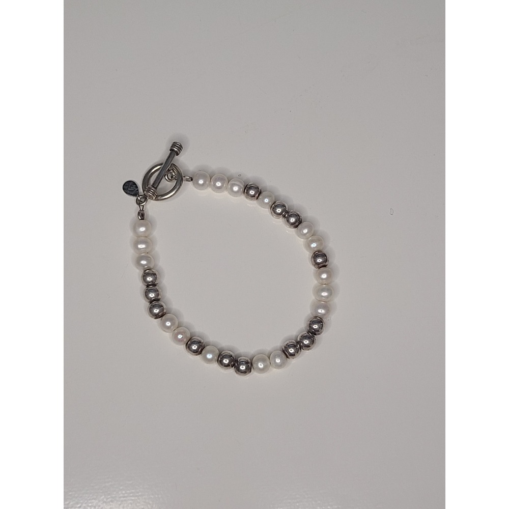 Silpada Sterling Silver 925 Pearl Beaded Toggle Clasp B2399